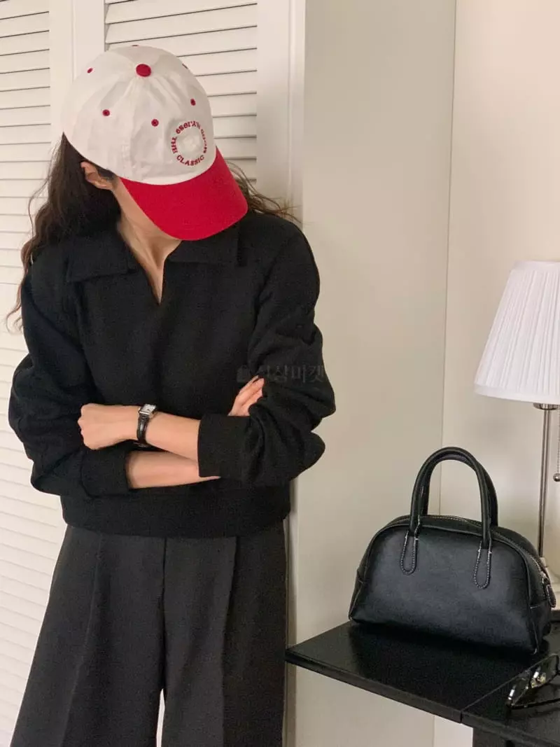 Tacit - Korean Women Fashion - #vintageinspired - Plate Sweatshirt - 11