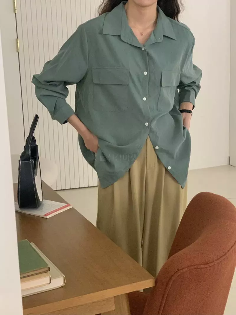 Tacit - Korean Women Fashion - #womensfashion - Two Pocket Shirt - 2