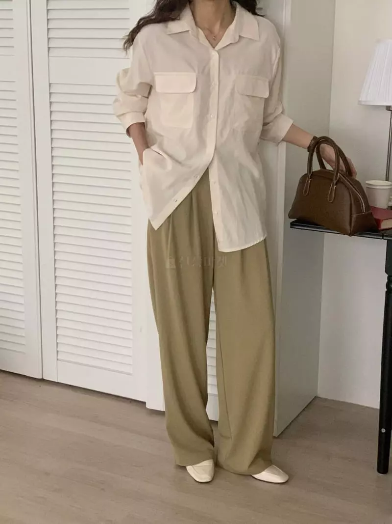 Tacit - Korean Women Fashion - #momslook - Two Pocket Shirt - 4