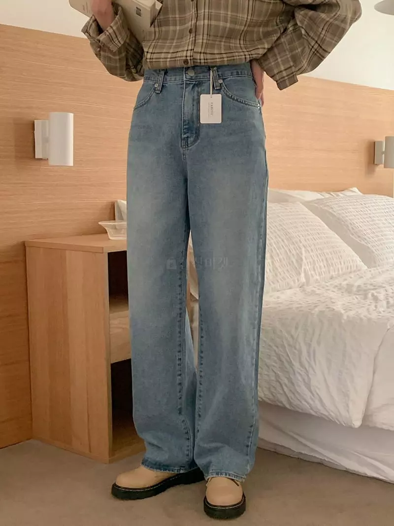 Tahiti - Korean Women Fashion - #momslook - Wide Jeans - 11