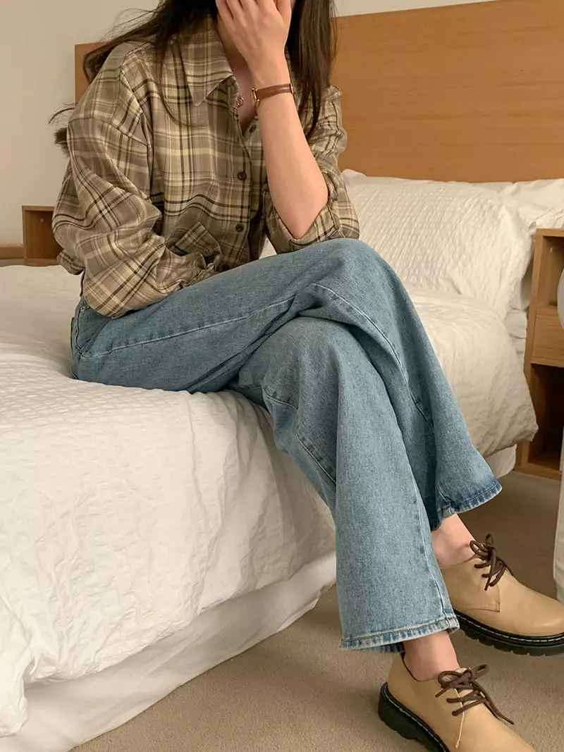 Tahiti - Korean Women Fashion - #momslook - Wide Jeans - 3