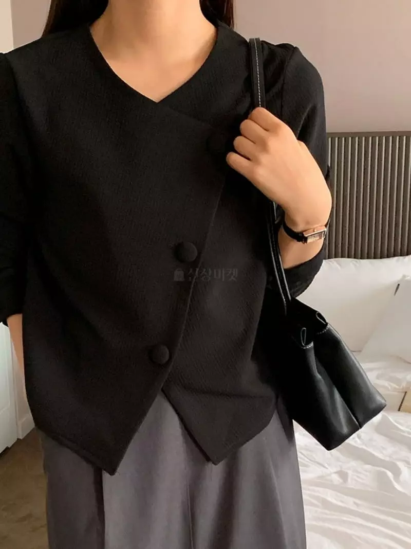 Tahiti - Korean Women Fashion - #momslook - Unbal Blouse - 10
