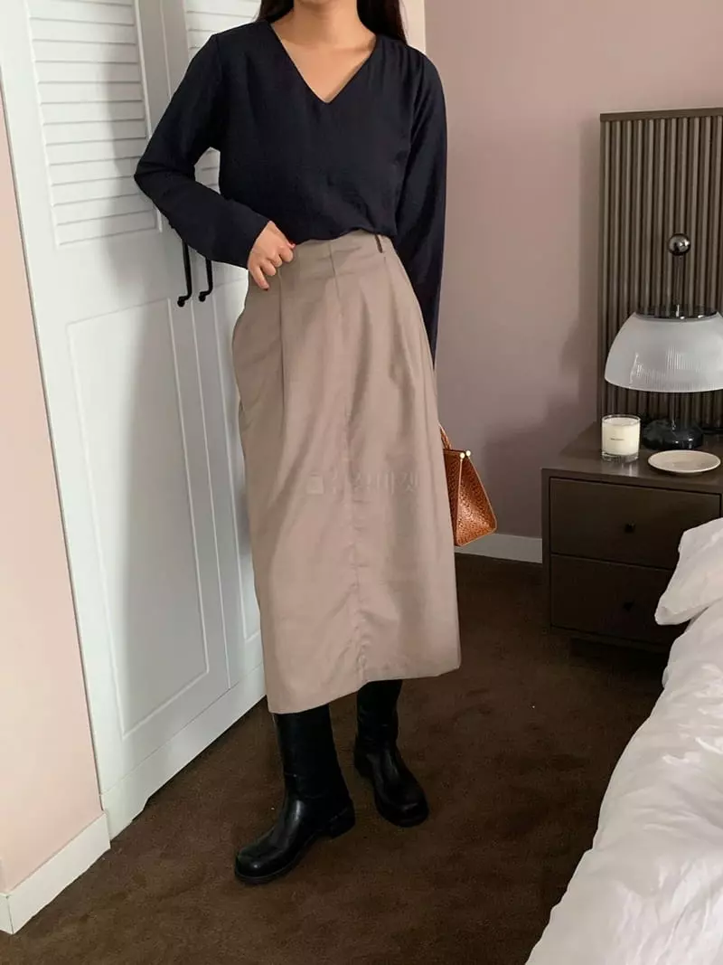 Tahiti - Korean Women Fashion - #momslook - Shelly Long Skirt - 7