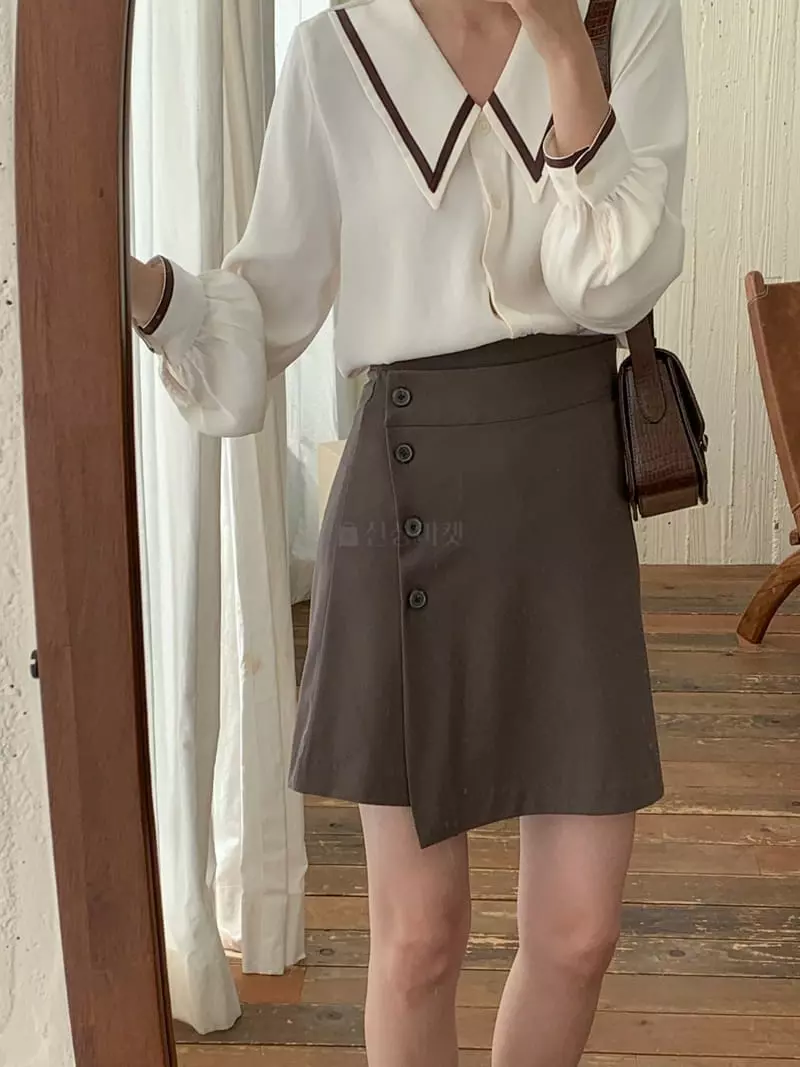 Tahiti - Korean Women Fashion - #momslook - Sailor Blouse - 6