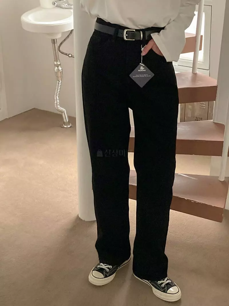 Tahiti - Korean Women Fashion - #momslook - Black Jeans - 3