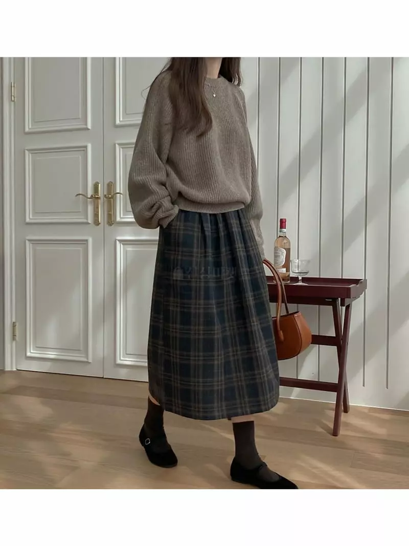 Tahiti - Korean Women Fashion - #momslook - Berry Skirt
