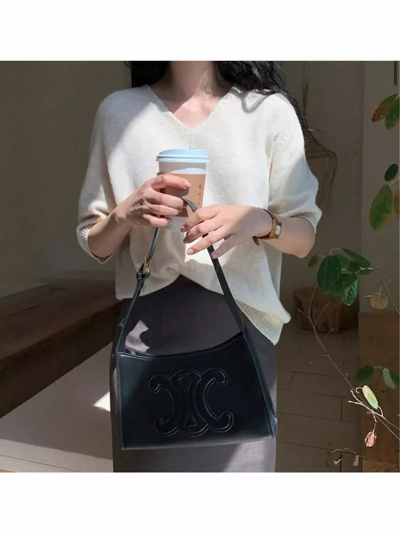 Tahiti - Korean Women Fashion - #momslook - Dilly V Knit Tee - 6