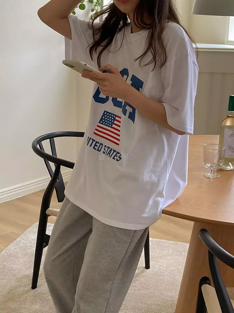 Tahiti - Korean Women Fashion - #momslook - USA Tee - 2