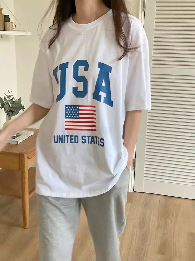 Tahiti - Korean Women Fashion - #womensfashion - USA Tee - 4