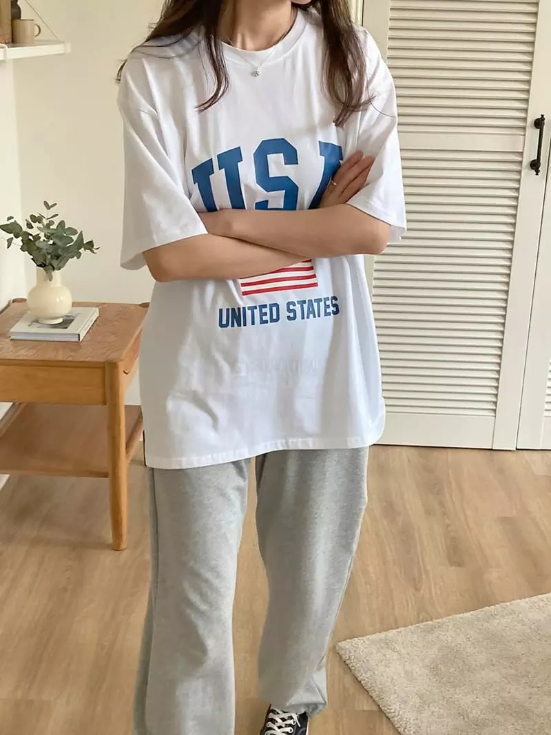 Tahiti - Korean Women Fashion - #momslook - USA Tee - 5