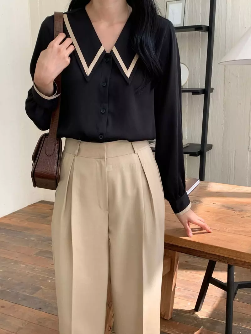Tahiti - Korean Women Fashion - #pursuepretty - Sailor Blouse - 12