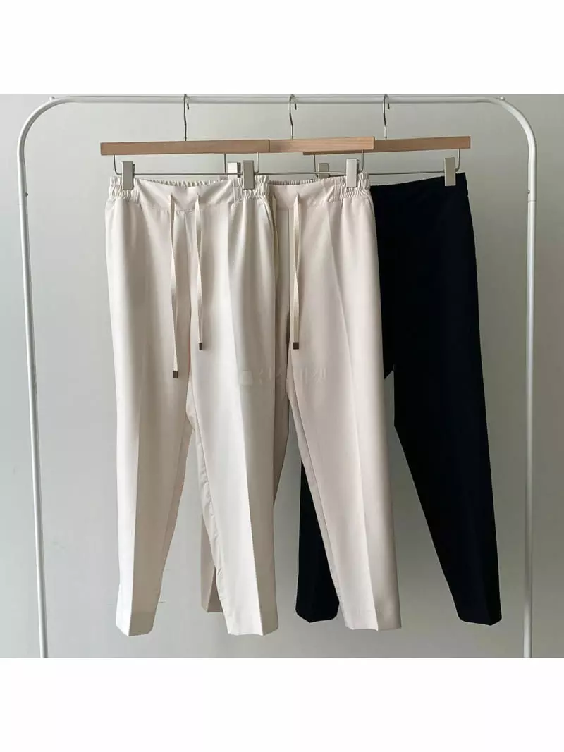 Tahiti - Korean Women Fashion - #vintagekidsstyle - Banding Pants - 4