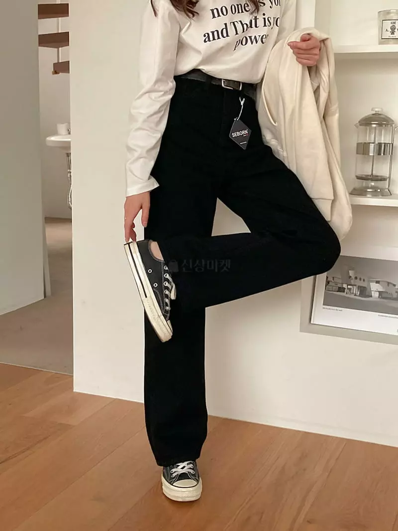 Tahiti - Korean Women Fashion - #romanticstyle - Black Jeans - 9