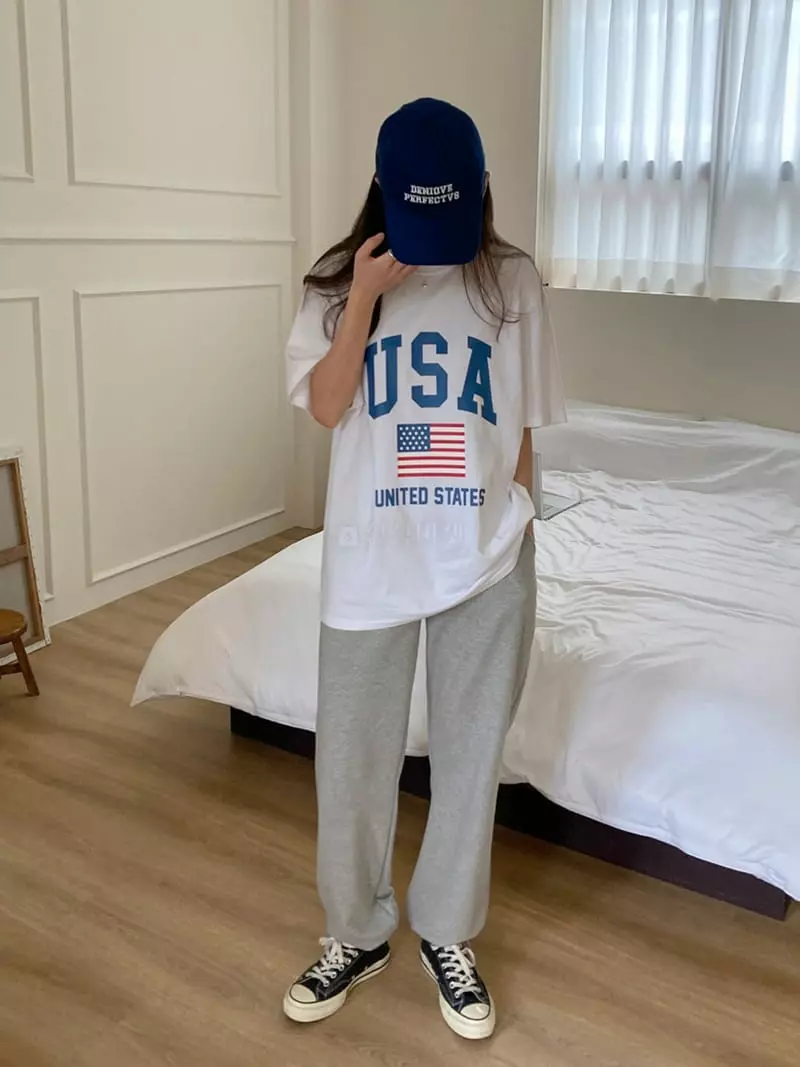 Tahiti - Korean Women Fashion - #romanticstyle - USA Tee - 12