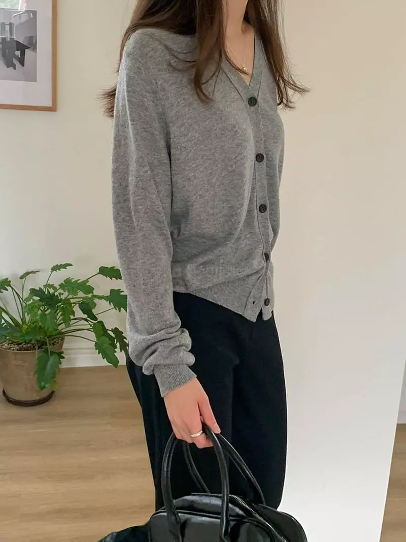 Tahiti - Korean Women Fashion - #thatsdarling - Plain Cardigan - 7