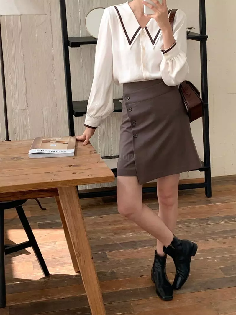Tahiti - Korean Women Fashion - #shopsmall - Mer Skirt - 4