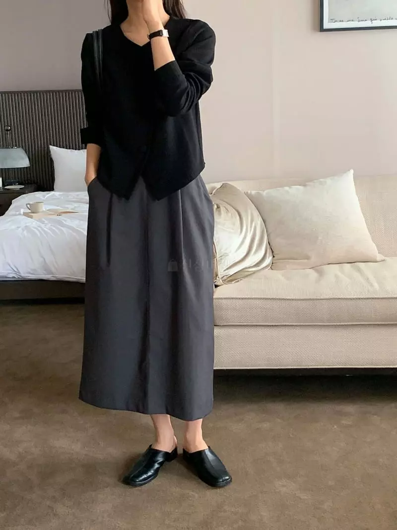 Tahiti - Korean Women Fashion - #vintageinspired - Shelly Long Skirt - 11