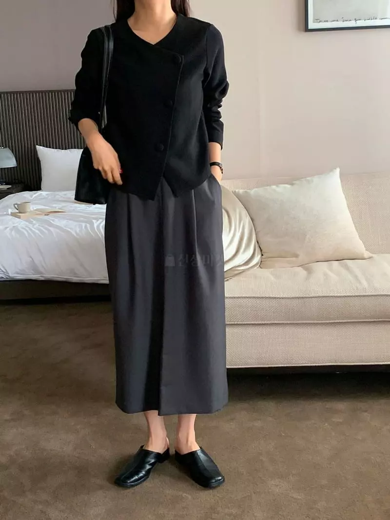 Tahiti - Korean Women Fashion - #vintagekidsstyle - Shelly Long Skirt - 12