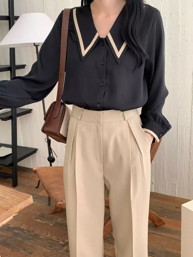Tahiti - Korean Women Fashion - #vintagekidsstyle - Sailor Blouse - 11