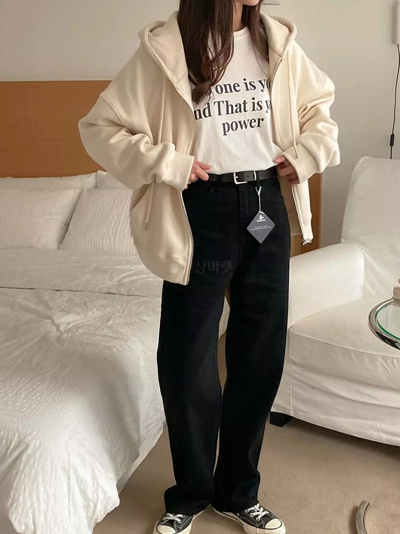Tahiti - Korean Women Fashion - #vintagekidsstyle - Black Jeans - 6