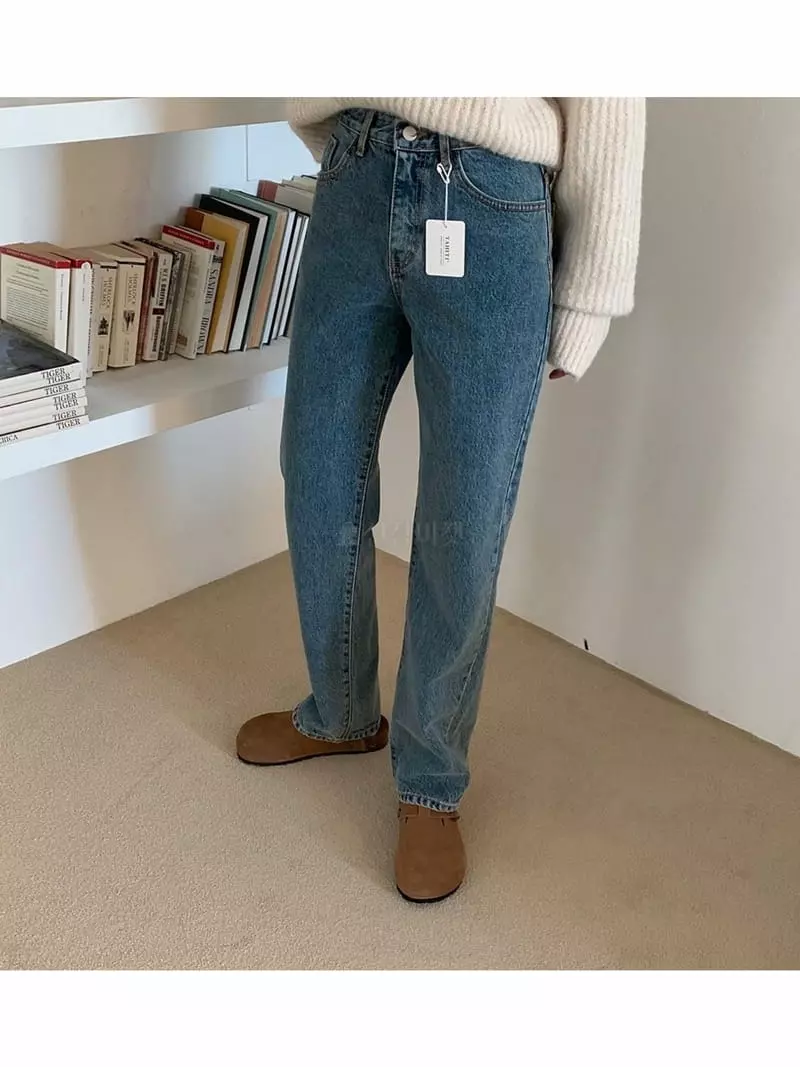 Tahiti - Korean Women Fashion - #vintagekidsstyle - Base Jeans - 5