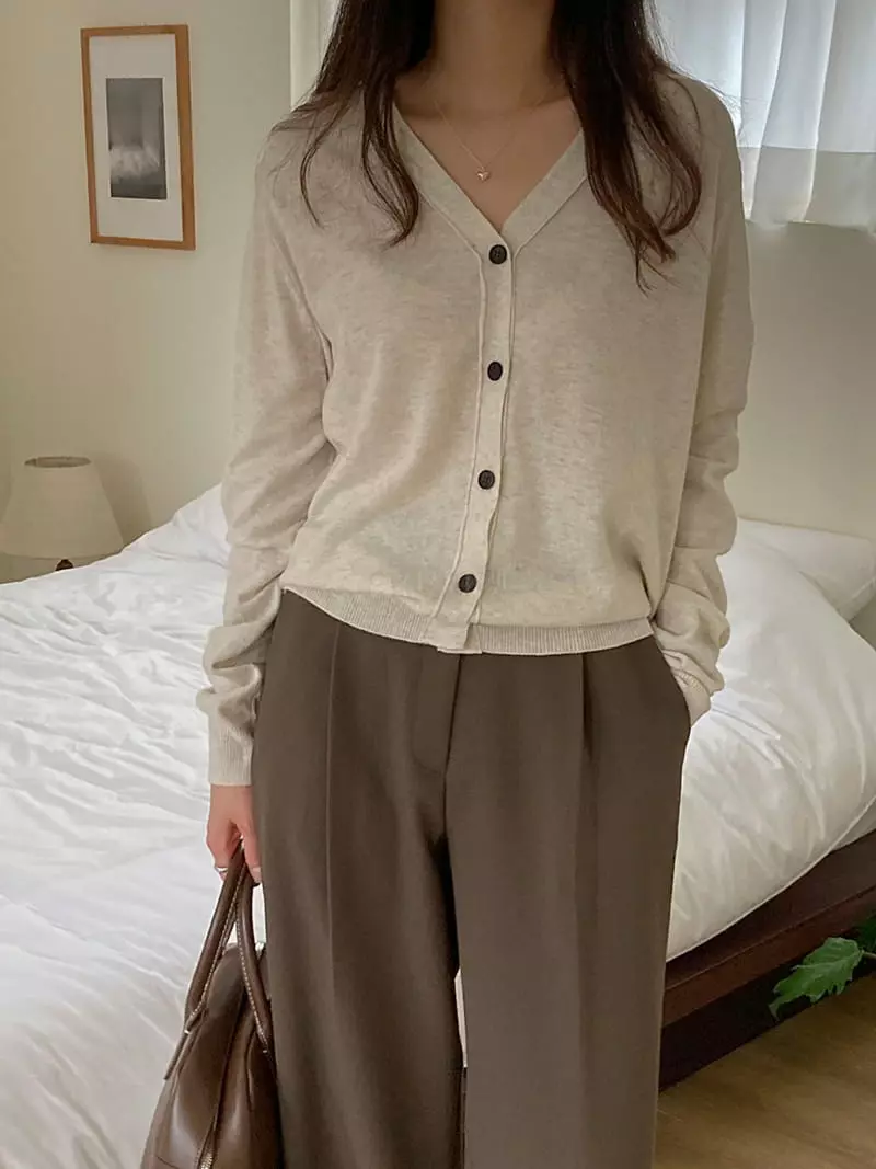 Tahiti - Korean Women Fashion - #womensfashion - Plain Cardigan - 10