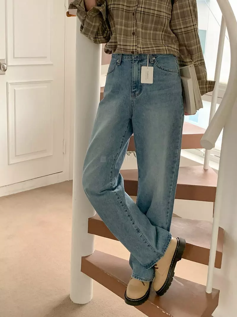 Tahiti - Korean Women Fashion - #momslook - Wide Jeans - 4