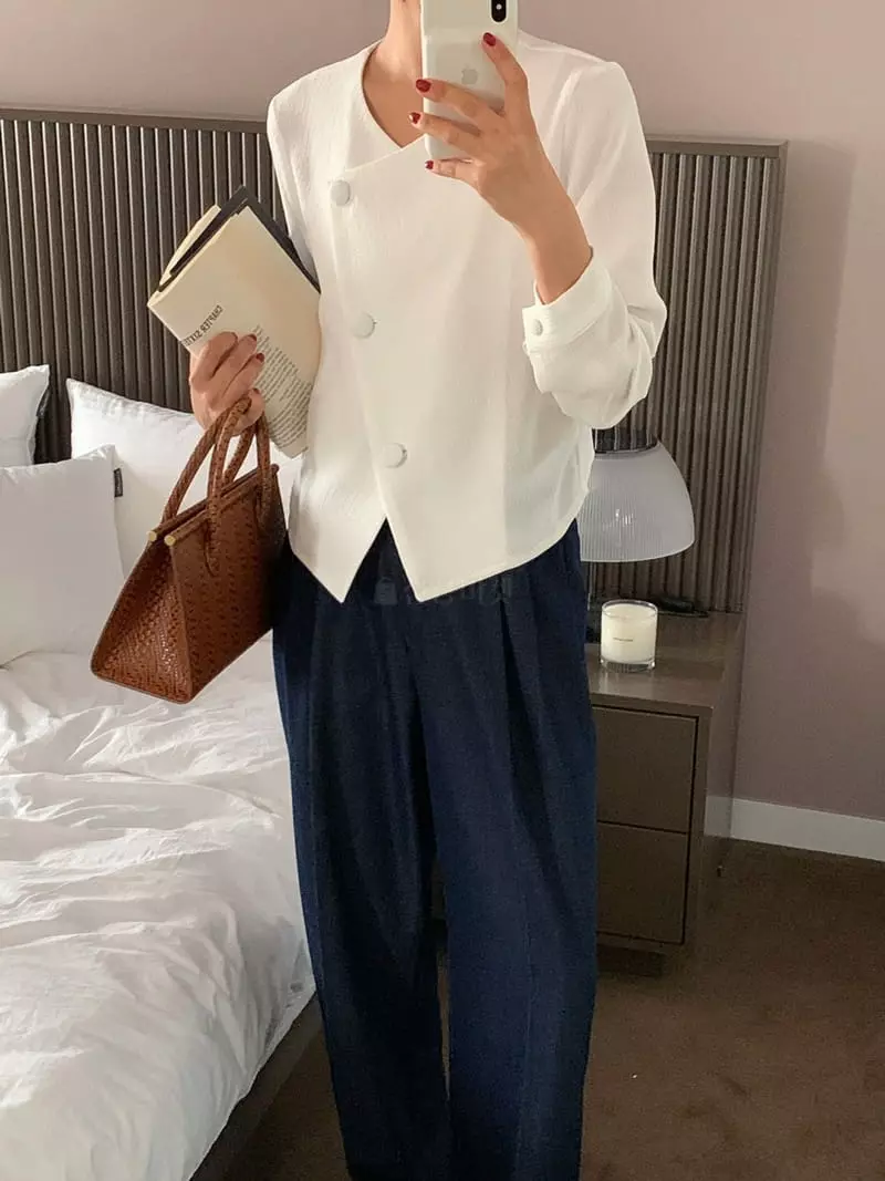 Tahiti - Korean Women Fashion - #womensfashion - Unbal Blouse - 3