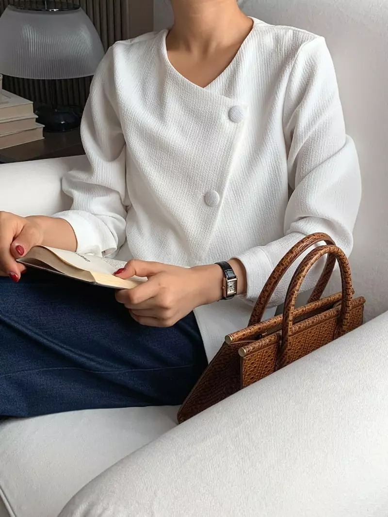 Tahiti - Korean Women Fashion - #womensfashion - Unbal Blouse - 7