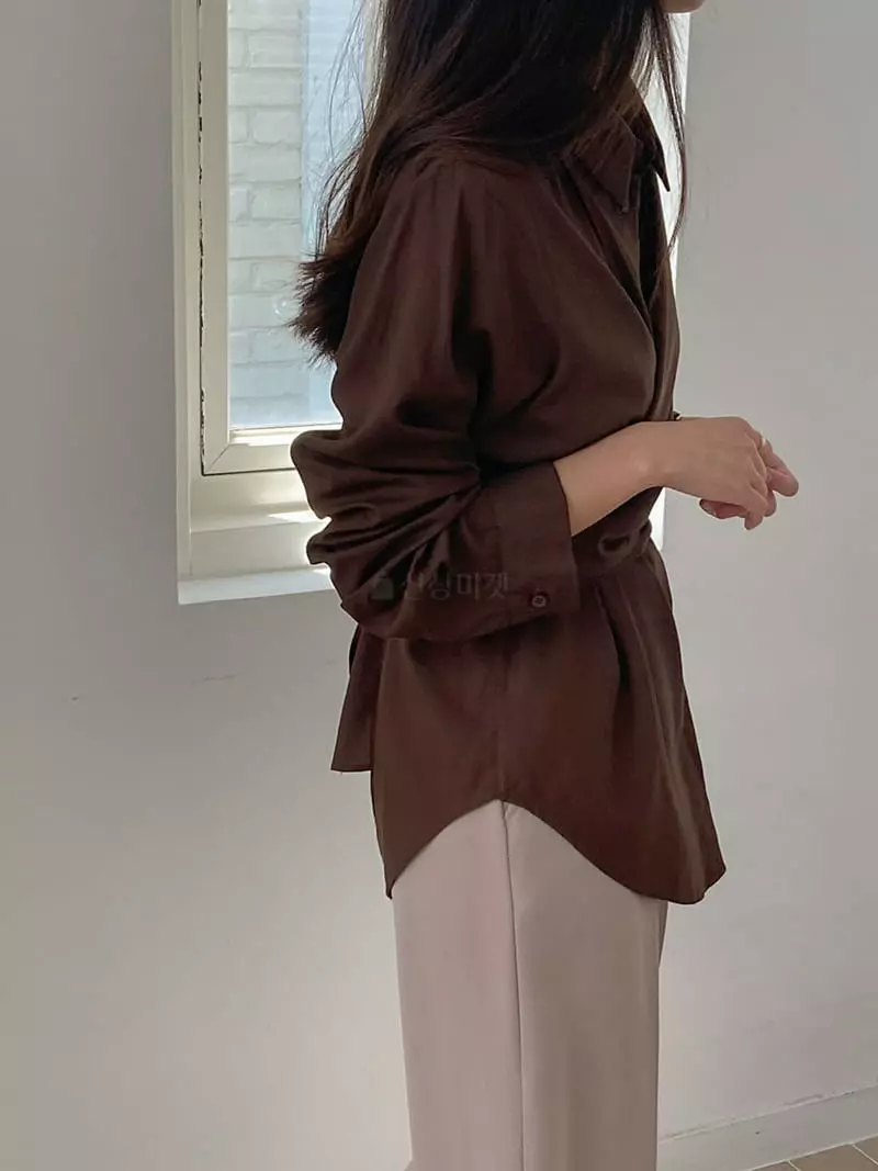 Tahiti - Korean Women Fashion - #womensfashion - Silky Wrap Blouse - 3