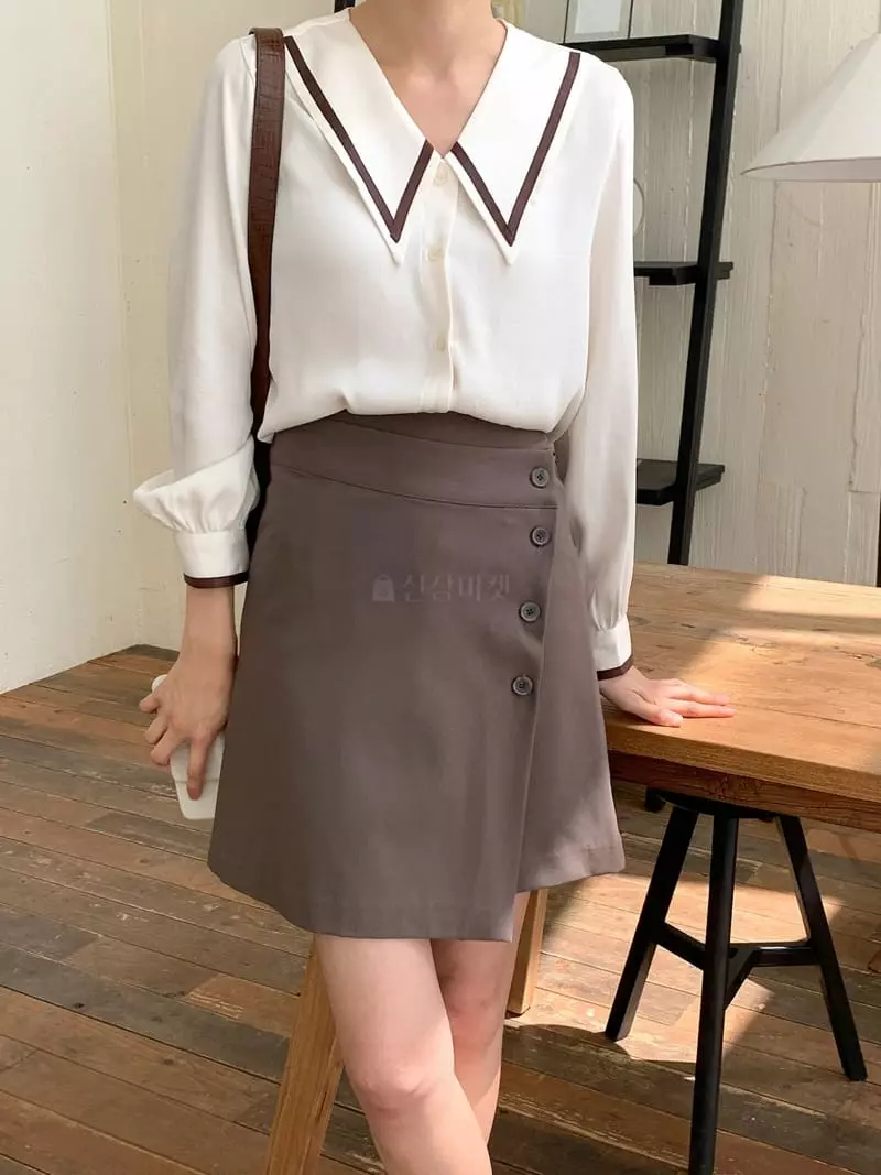 Tahiti - Korean Women Fashion - #womensfashion - Sailor Blouse