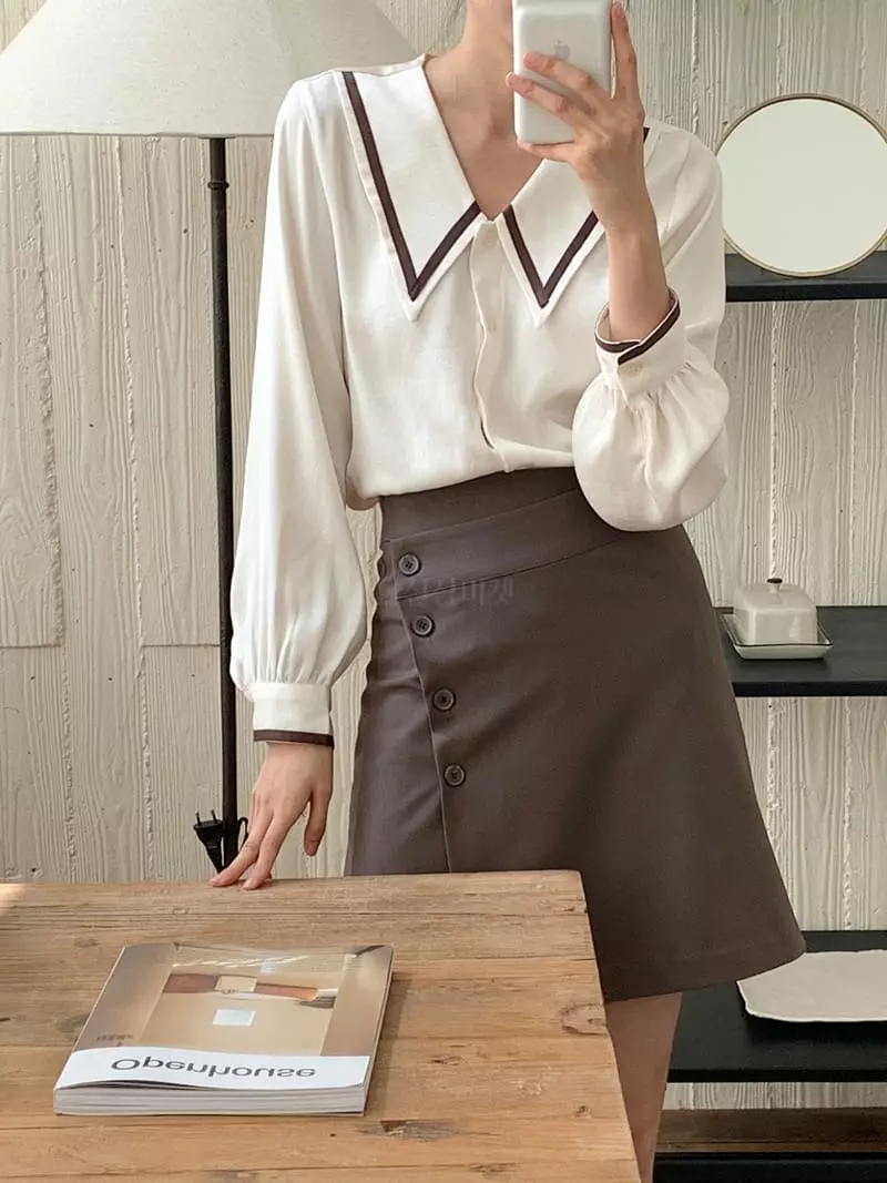 Tahiti - Korean Women Fashion - #womensfashion - Sailor Blouse - 5