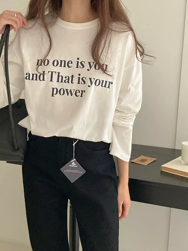 Tahiti - Korean Women Fashion - #womensfashion - Lettering Tee - 3
