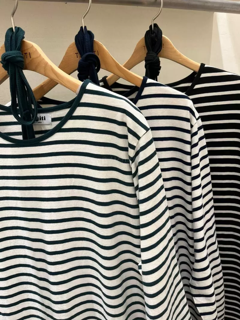 Tahiti - Korean Women Fashion - #momslook - Stripes One-piece - 4