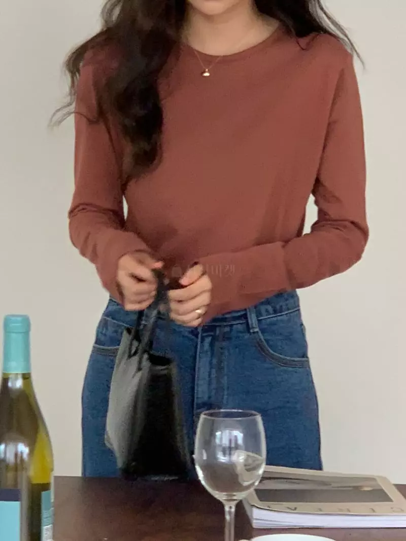 Talktalk - Korean Women Fashion - #momslook - Cozy Piping Tee