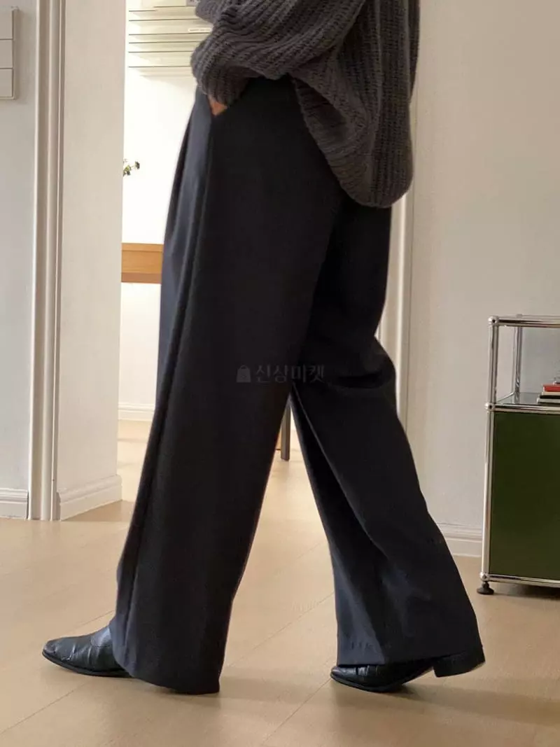 Talktalk - Korean Women Fashion - #momslook - Two Tuck Pants - 12
