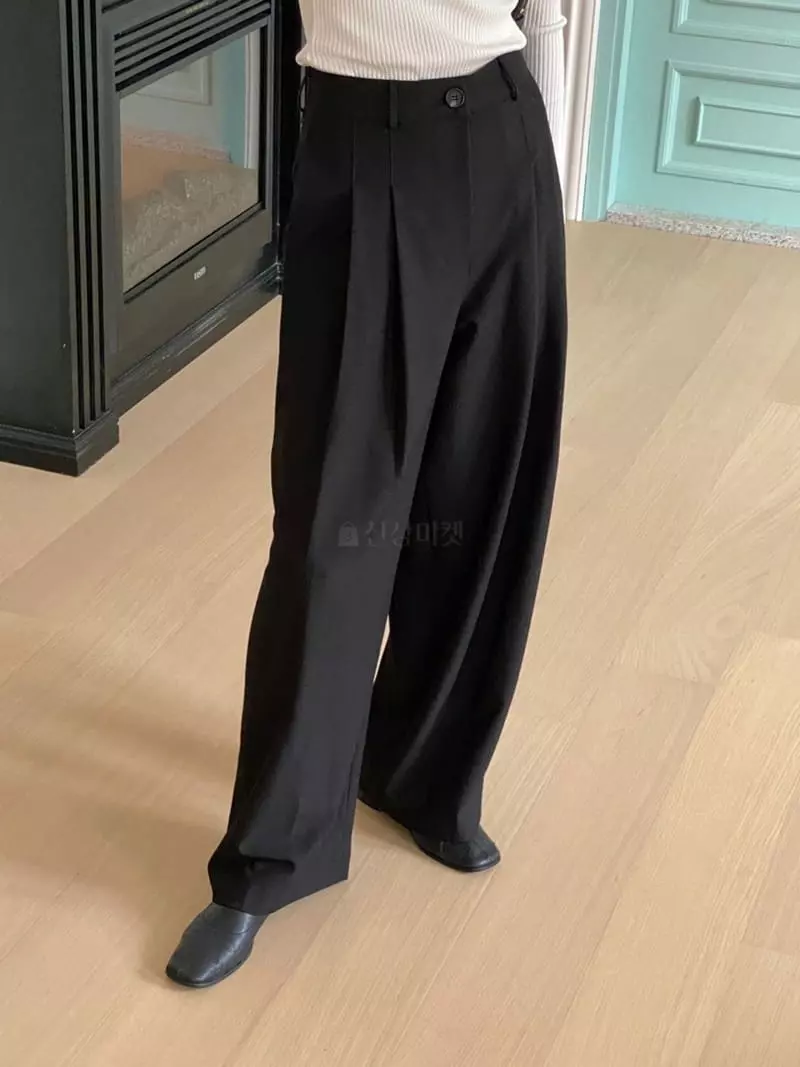 Talktalk - Korean Women Fashion - #womensfashion - Two Tuck Pants - 4