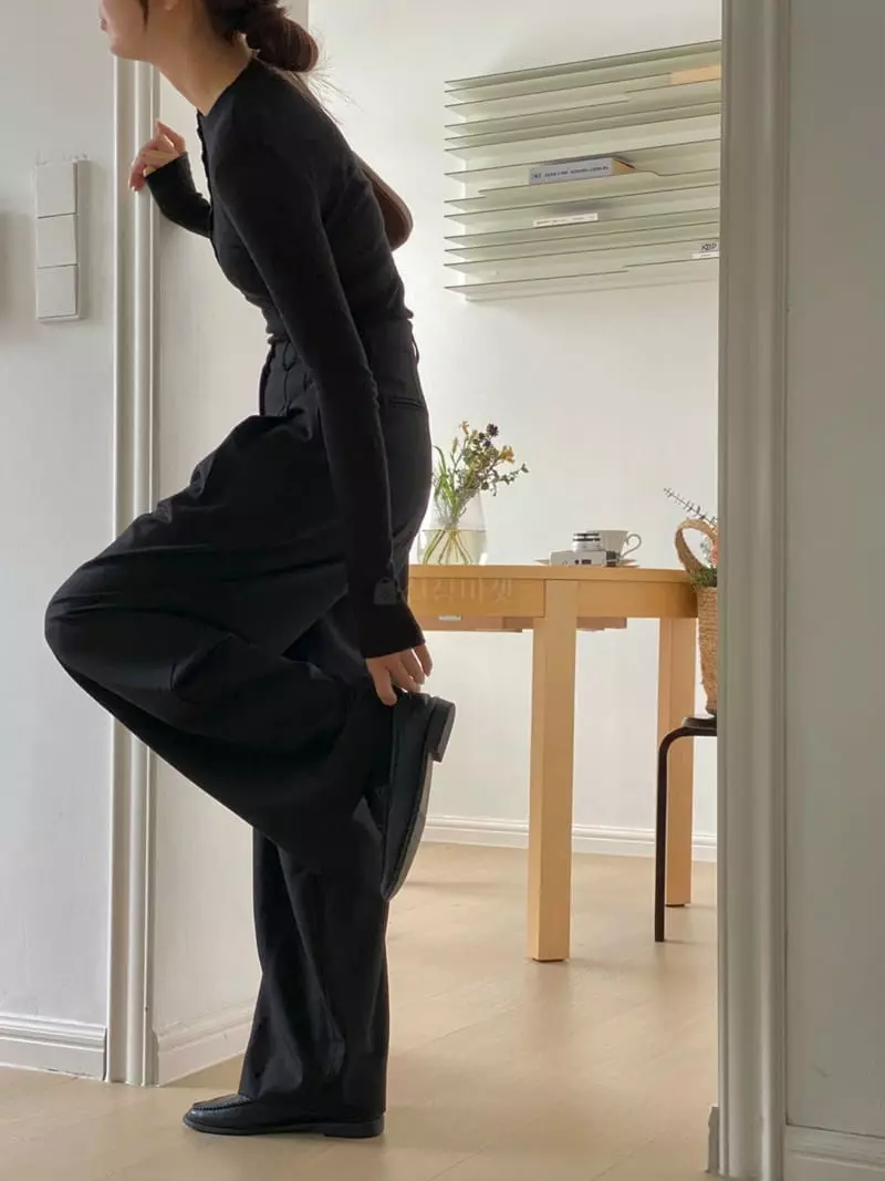 Talktalk - Korean Women Fashion - #momslook - Two Tuck Pants - 8