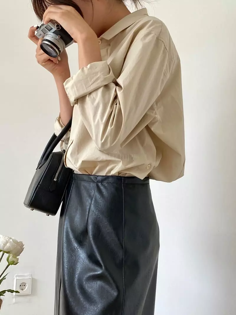 Talktalk - Korean Women Fashion - #momslook - Cotton Shirt - 6