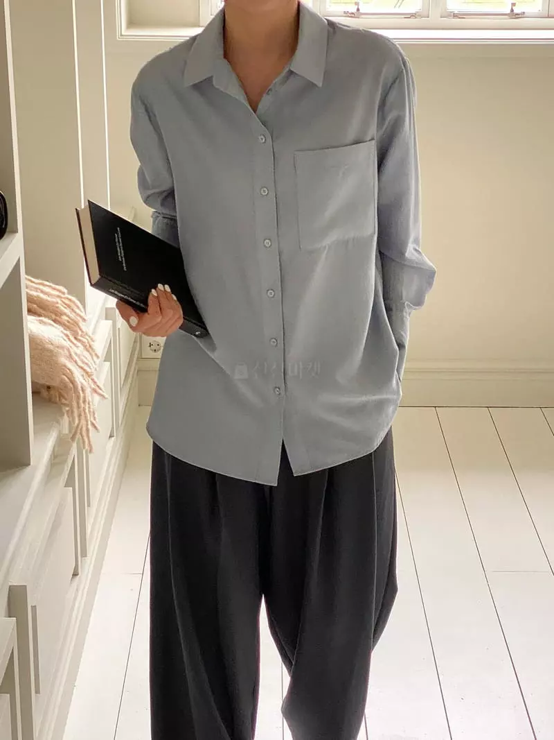 Talktalk - Korean Women Fashion - #momslook - Ov Blouse - 3