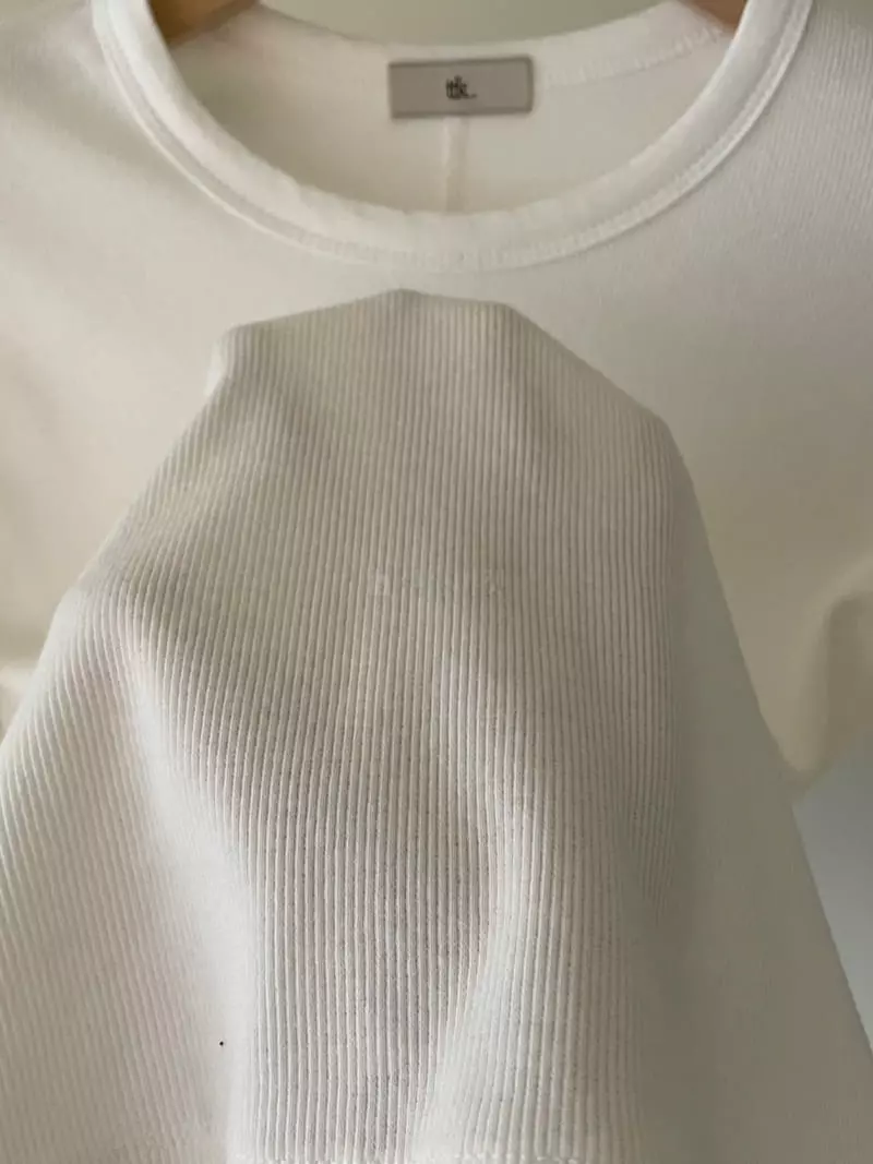 Talktalk - Korean Women Fashion - #momslook - Soldy Button Tee - 10