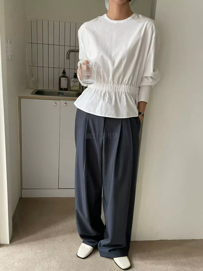 Talktalk - Korean Women Fashion - #momslook - Band Blouse - 12