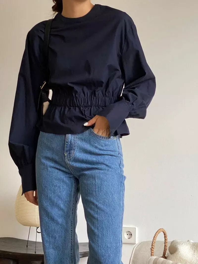 Talktalk - Korean Women Fashion - #momslook - Band Blouse - 8