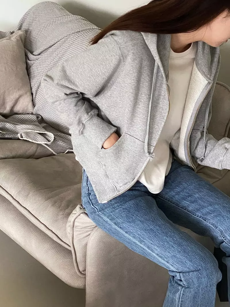 Talktalk - Korean Women Fashion - #momslook - Rea Crop Hoody - 3