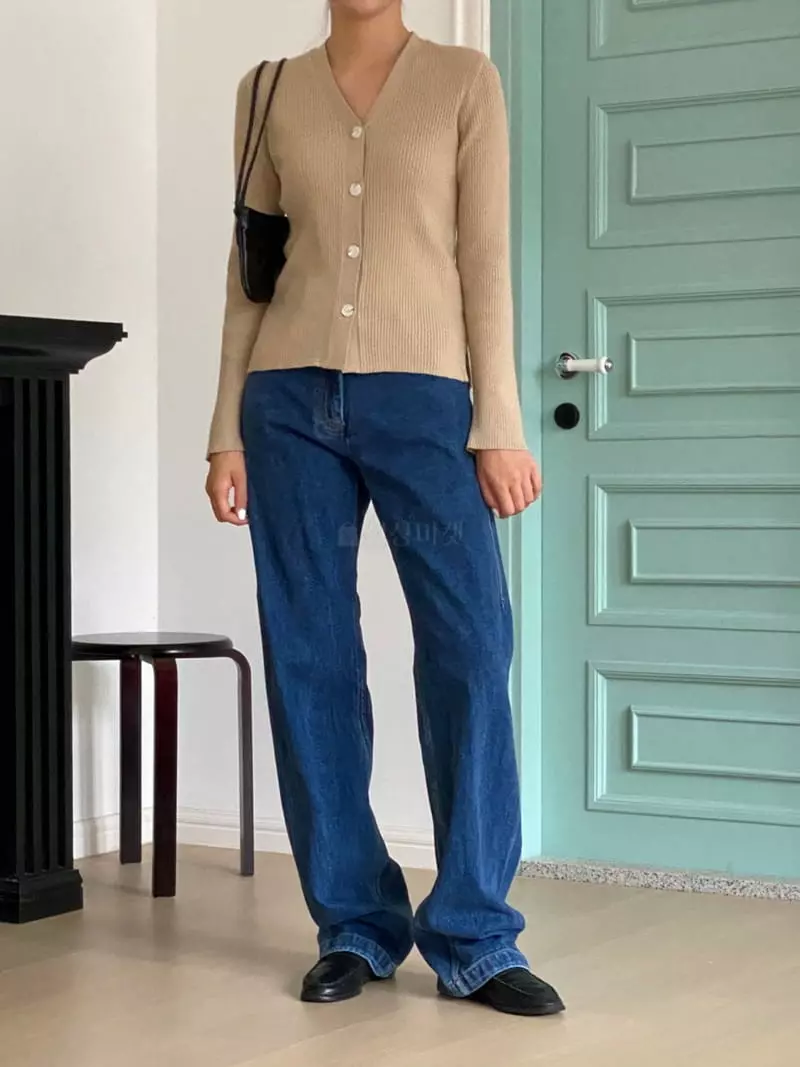 Talktalk - Korean Women Fashion - #womensfashion - V Neck Cardigan - 4