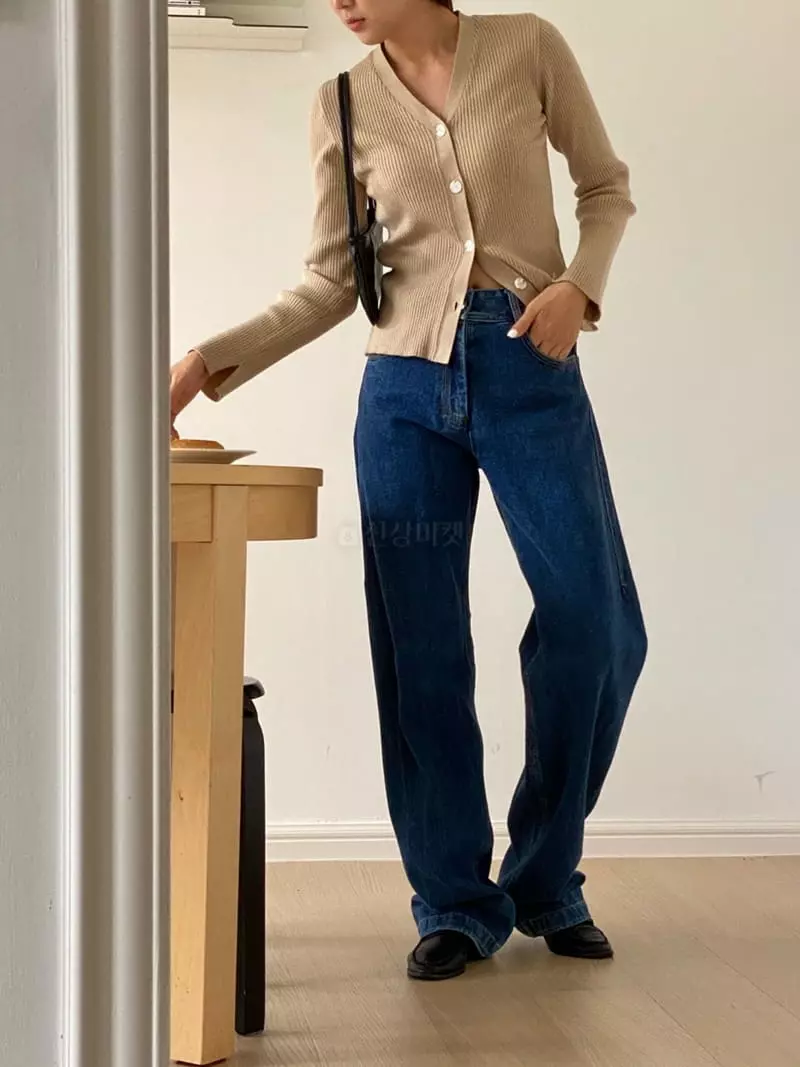 Talktalk - Korean Women Fashion - #momslook - V Neck Cardigan - 8