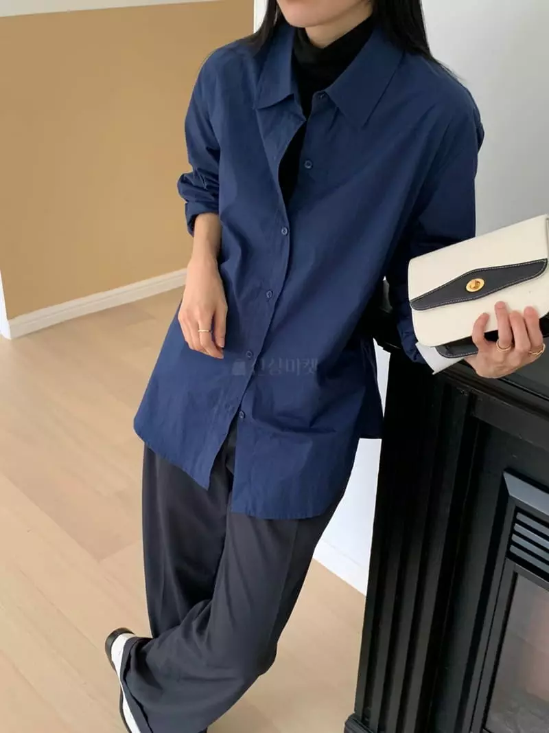 Talktalk - Korean Women Fashion - #vintageinspired - Cotton Shirt - 10