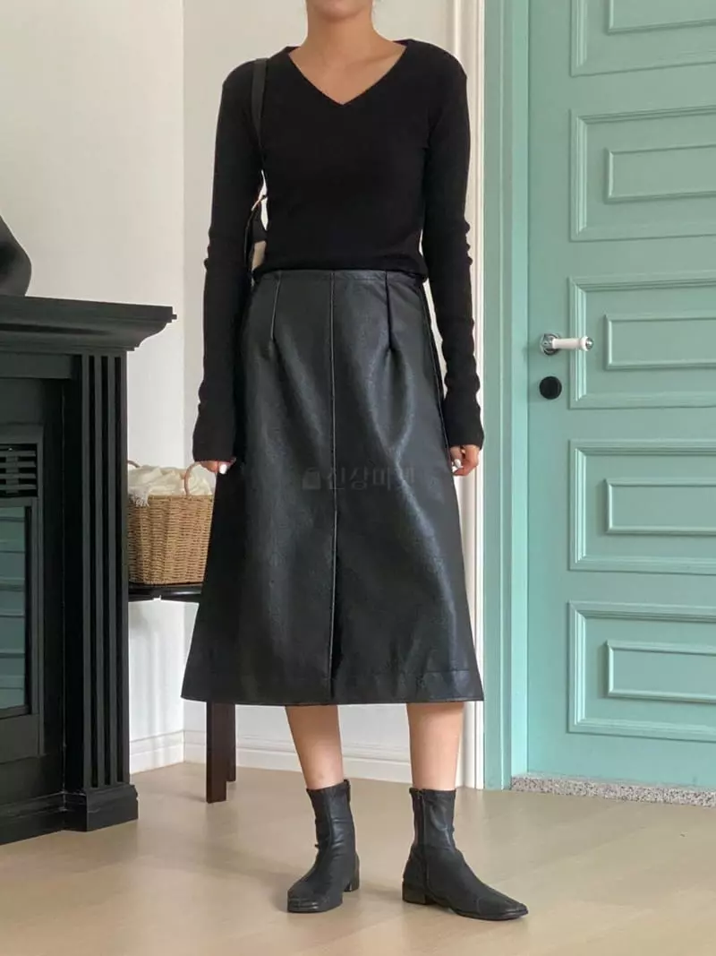 Talktalk - Korean Women Fashion - #womensfashion - Peanut Midi Skirt - 10