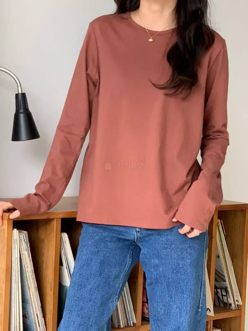 Talktalk - Korean Women Fashion - #momslook - Cozy Piping Tee - 4