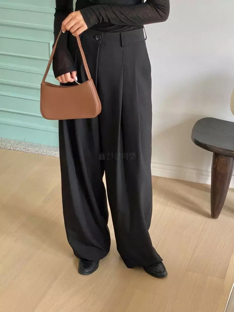 Talktalk - Korean Women Fashion - #womensfashion - Two Tuck Pants - 7